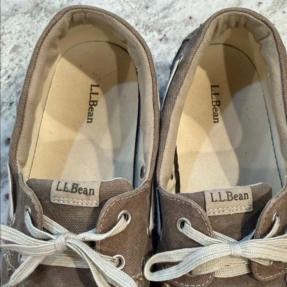 L.L. Bean Men's Tan Boat Shoes